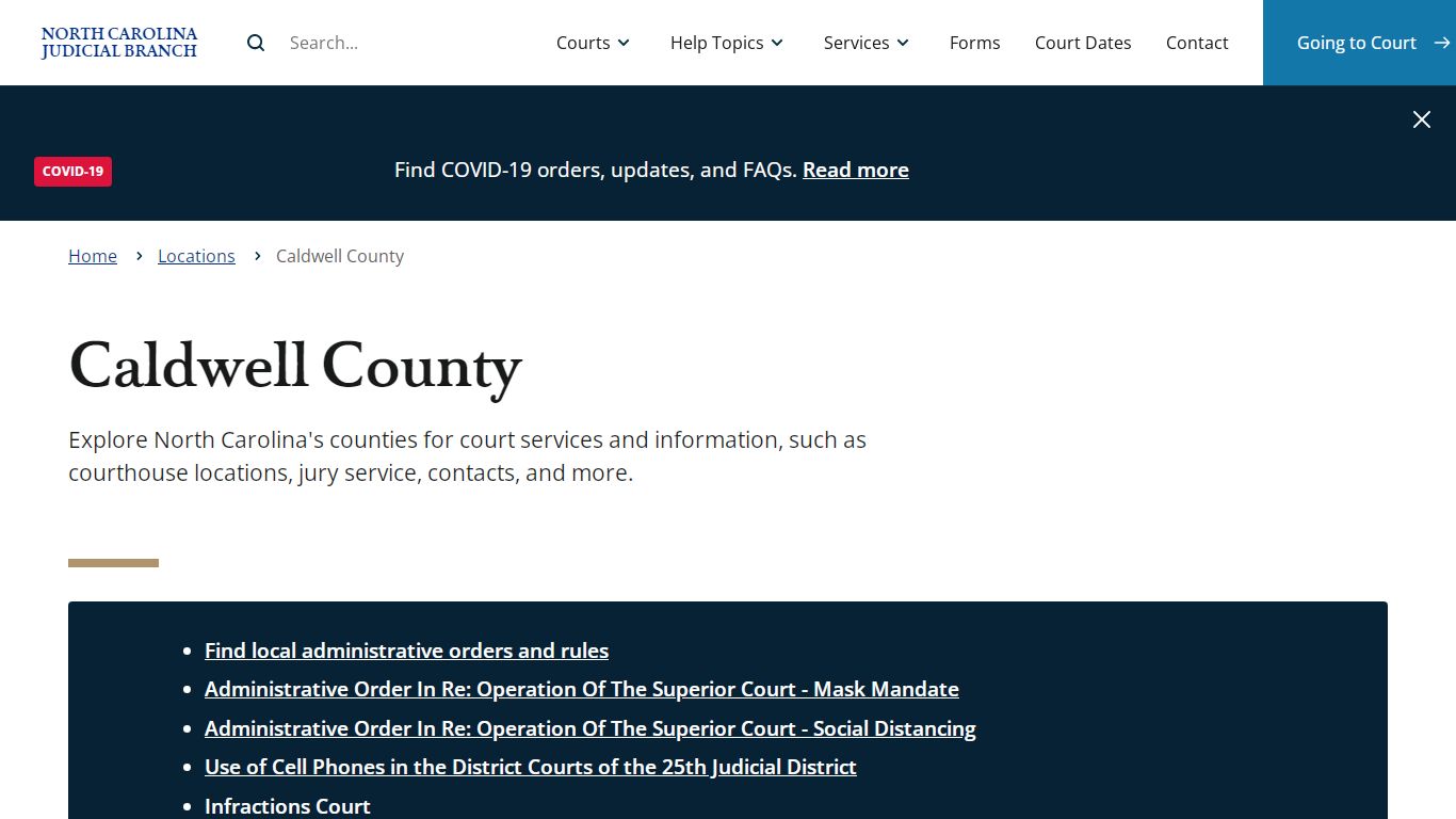 Caldwell County | North Carolina Judicial Branch - NCcourts